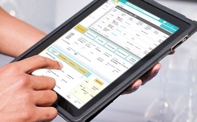 Tablet showing Milli-Q® lab water services Milli-Q® Services for your Lab Water system