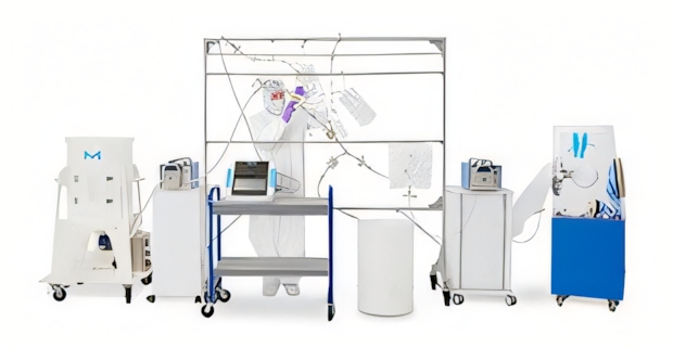There are multiple devices that appears to be used for sterile filtration. There are multiple devices that appears to be used for sterile filtration.