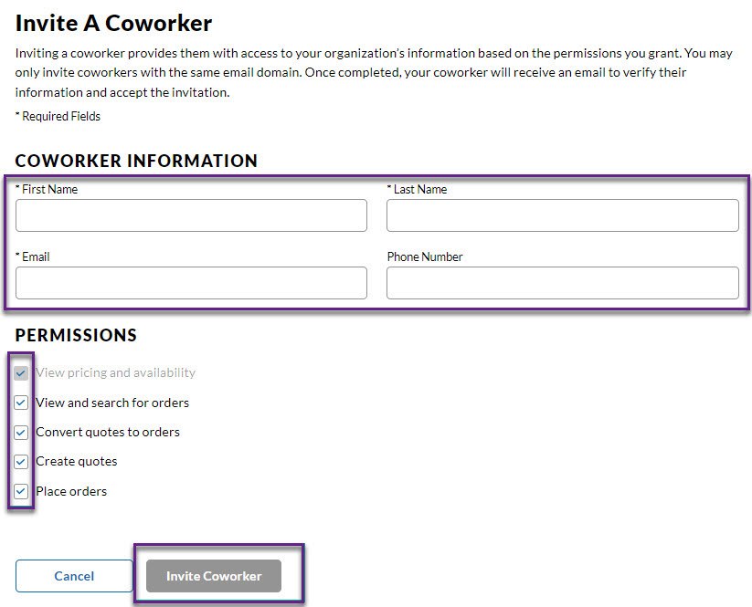 Invite a Coworker Step 2 品目を手入力する代わりに迅速かつ簡単にアップロードできる新機能「リストバルク(一括)アップロード」。