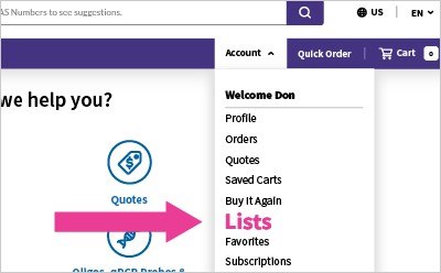 Account Menu Dropdown 「アカウントメニュー」のドロップダウン
